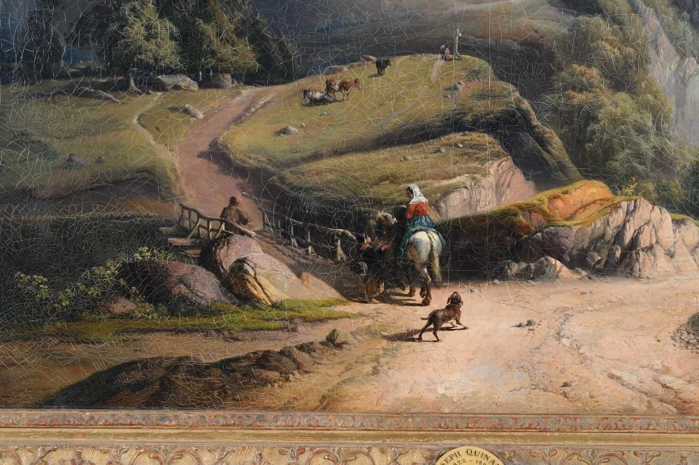 Paesaggio con figure - dettaglio